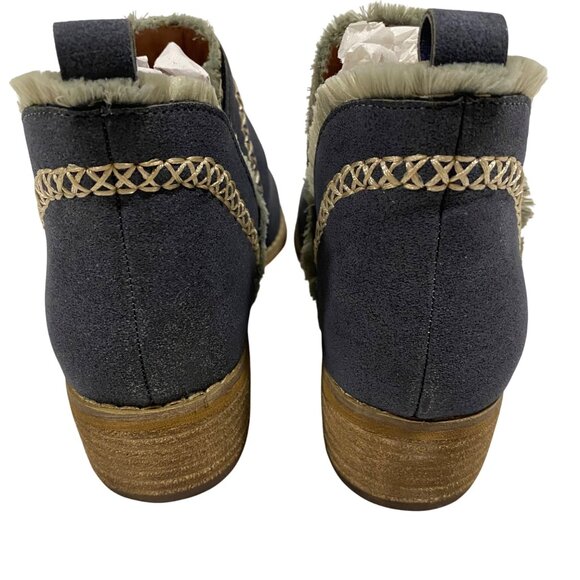 Mi.im Bethany Blue Gray Leather Ankle Booties‎ NWOB Size 7 - Picture 7 of 9